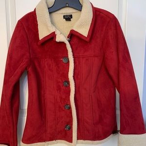 Cute Fall Sherpa jacket…..size Small